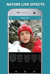 Падаючий сніг на фото додаток в Инстаграмме: як зробити ефект