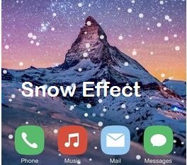 Падаючий сніг на фото додаток в Инстаграмме: як зробити ефект