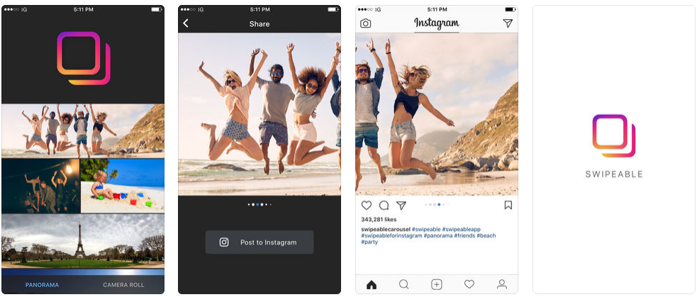 Способи, як викласти панораму в Instagram на iOS і Android