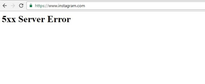 У Инстаграме помилка 5xx server error: що робити і як виправити дану помилку в Instagram