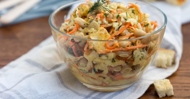 10 рецептів салату з квасолею і куркою