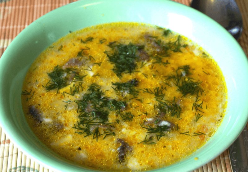 7 рецептів сирного супу з куркою