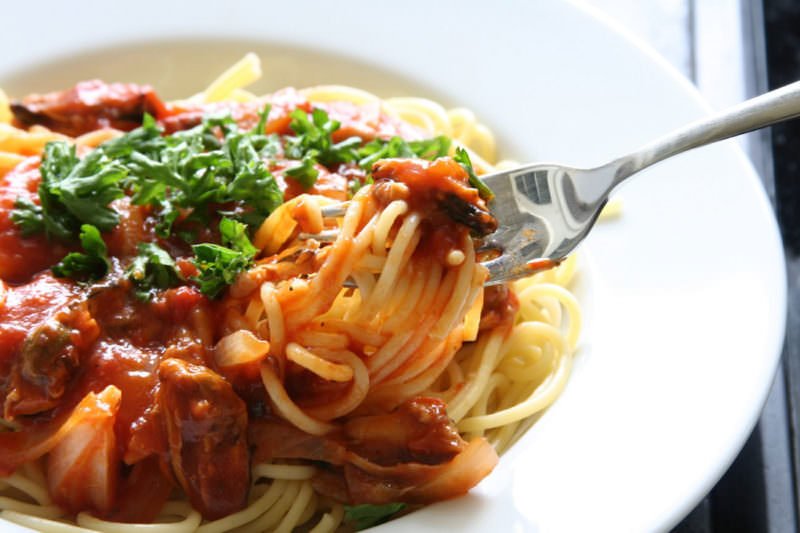 8 рецептів спагетті з куркою