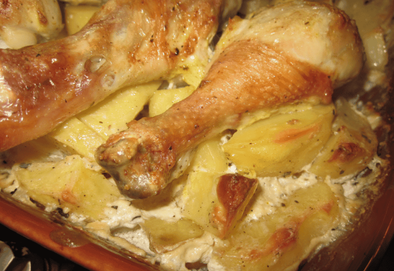 Гомілка куряча в духовці з картоплею   7 рецептів