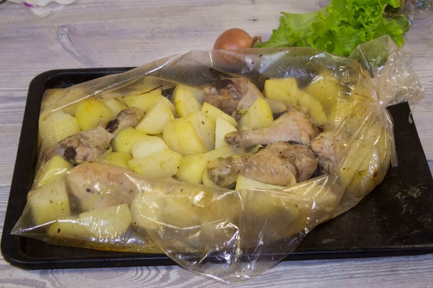 Картошка в рукаве рецепты с