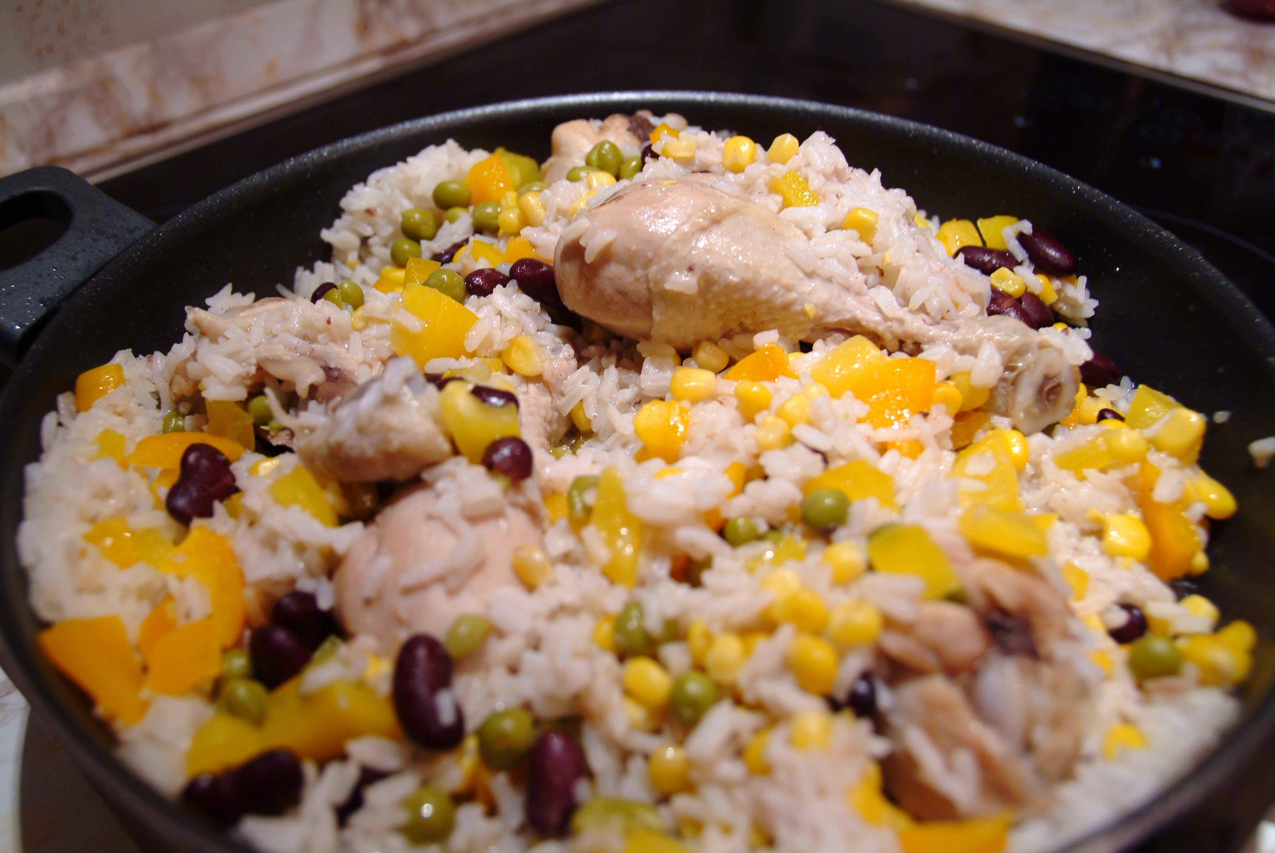 Рис з куркою на сковороді   7 рецептів як смачно приготувати