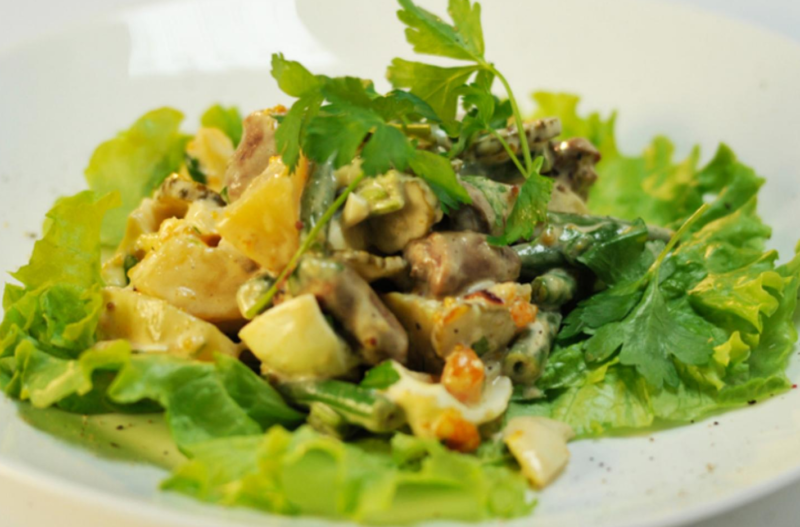 Салат з курячих сердечок   8 рецептів смачного салату