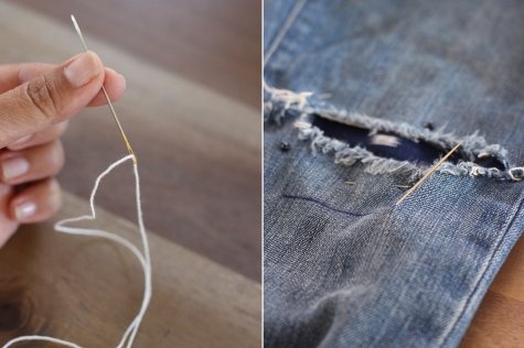 3 вірних способа: як зашити джинси між ніг, як зробити латку на джинсах між ніг