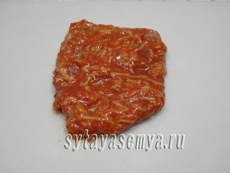 Свинина в томатному клярі з сиром, рецепт з фото