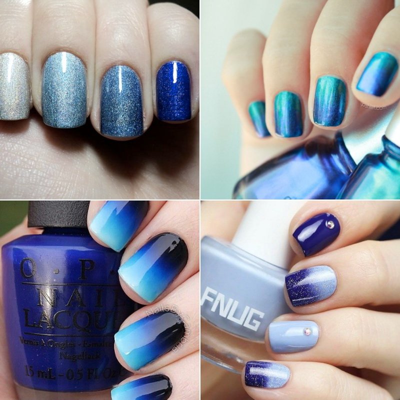 Блакитний манікюр 2021 нігті блакитного кольору з дизайном на короткі, фото, ніжно синьо сіро матові