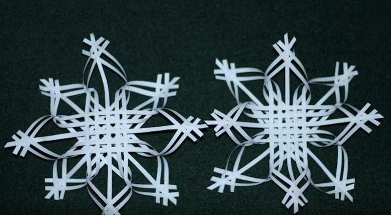 Обємні сніжинки з паперу своїми руками на новий рік 2021 + схеми і шаблони для вирізання