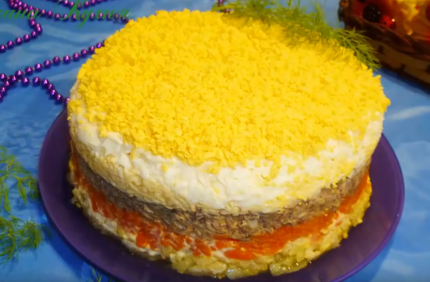 Салат Мімоза з сиром: рецепт класичний покроковий з фото, шари по порядку