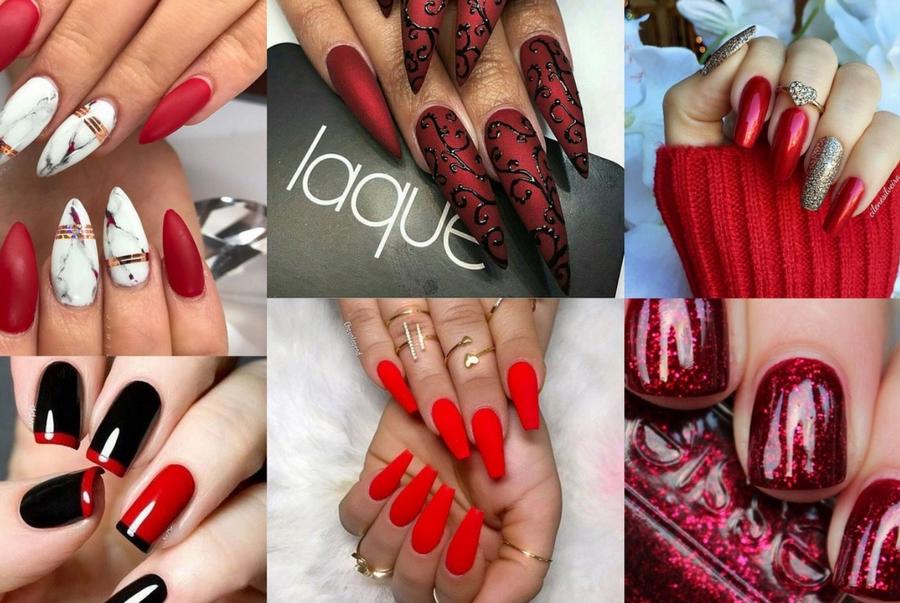 Червоний манікюр 2021 і червоні нігті, дизайн кольору, фото, модні новинки, гарний френч, шелак