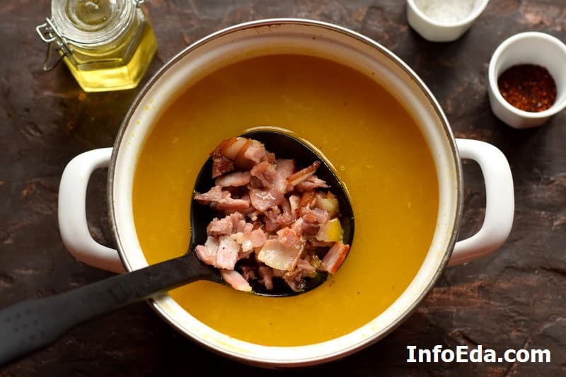 Гороховий суп з копченими реберцями: покроковий рецепт з фото