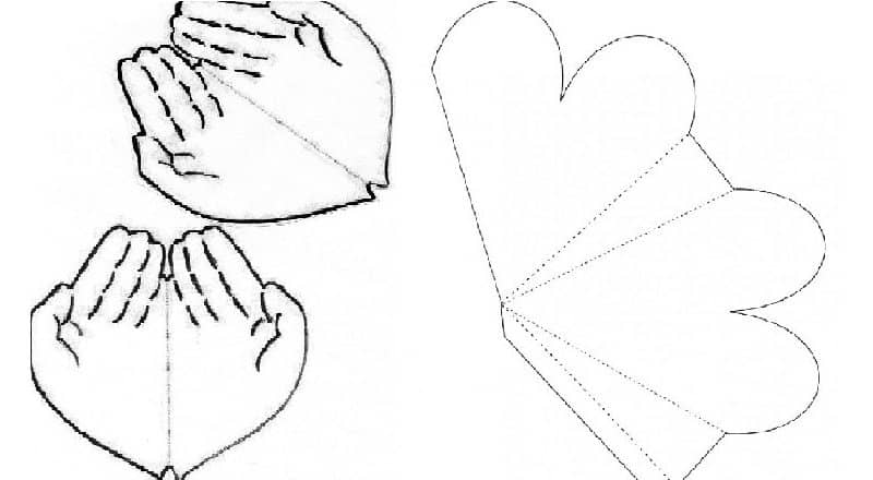 Валентинки своїми руками з паперу + шаблони для роздрукування