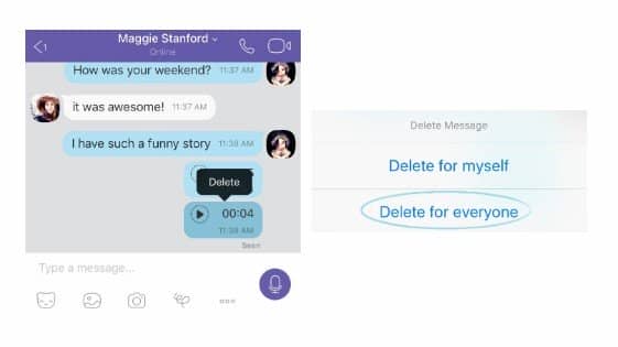 Як відправити голосове повідомлення у Viber?