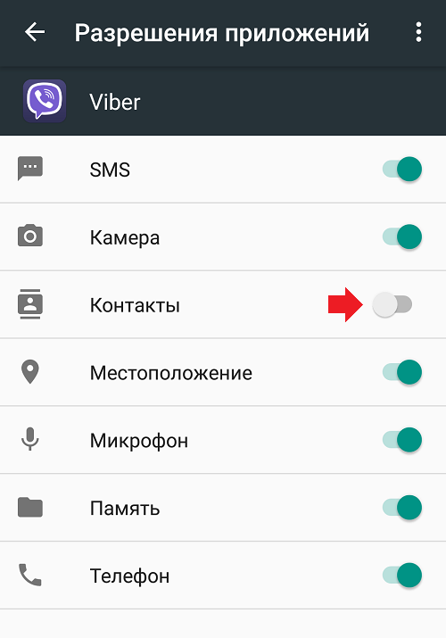 Що робити, якщо Viber не бачить контакти?